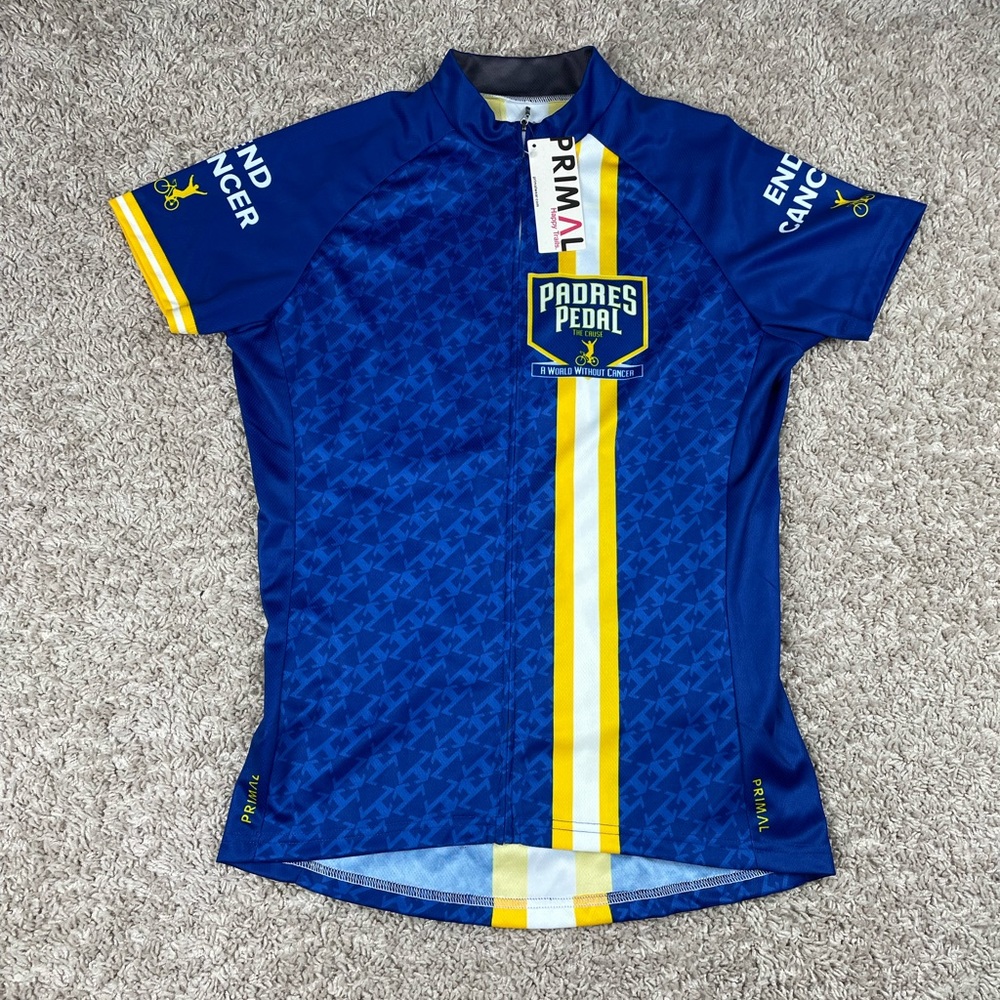 Primal Cycling Jersey Womens Large Padres Pedal The Cause 2017